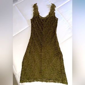 Free People Green Bodycon Lace Dress